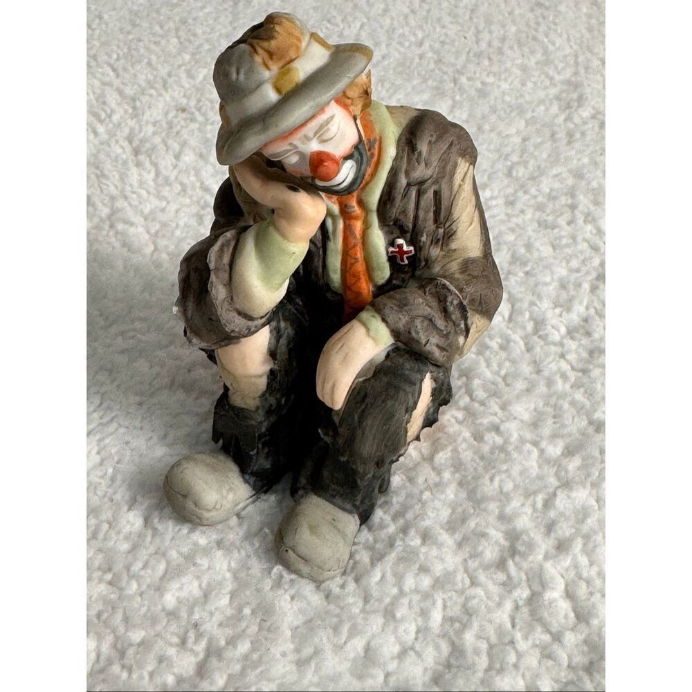 Vintage Emmett Kelly Jr. "The Thinker" Flambro